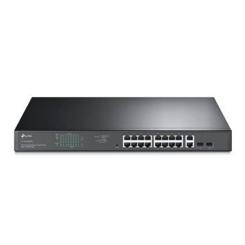 Сетевое оборудование TP-Link TL-SG1218MPE Коммутатор Easy Smart с 18 гигабитными портами (16 портов PoE+) и 2 комбинированными портами RJ45/SFP