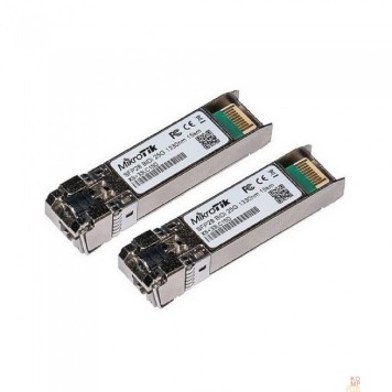 Сетевое оборудование MikroTik XS+2733LC15D Пара трансиверов  SFP/SFP+/SFP28 modules 1/10/25G 15km 1270nm + 1330nm