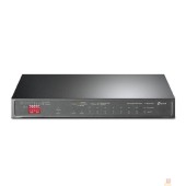 Сетевое оборудование TP-Link TL-SG1210MP Настольный коммутатор с 9 гигабитными портами RJ45 (8 портов PoE+) и комбинированным портом RJ45/SFP