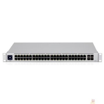 Сетевое оборудование UBIQUITI USW-48-POE PoE-коммутатор в стойку, 48х 1G RJ45, 4х SFP, раздача 195 Вт