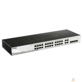 Сетевое оборудование D-Link DGS-1210-28/F3A Настраиваемый L2 коммутатор с 24 портами 10/100/1000Base-T и 4 комбо-портами 100/1000Base-T/SFP