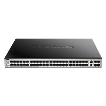 Сетевое оборудование D-Link DGS-3130-54S/B1A PROJ Управляемый L3 стекируемый коммутатор с 48 портами 1000Base-X SFP, 2 портами 10GBase-T и 4 портами 10GBase-X SFP+