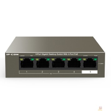 Сетевое оборудование IP-COM G1105P-4-63W Коммутатор PoE неуправляемый 5-Ports 10/100/1000 Base-T / 4-Ports PoE (PoE бюджет 58W)