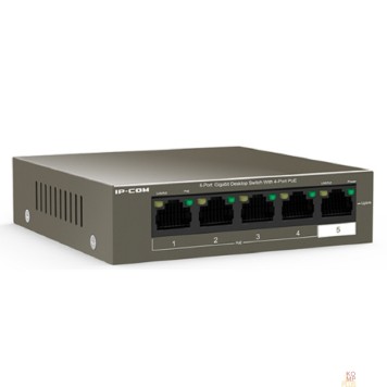 Сетевое оборудование IP-COM G1105P-4-63W Коммутатор PoE неуправляемый 5-Ports 10/100/1000 Base-T / 4-Ports PoE (PoE бюджет 58W)-1