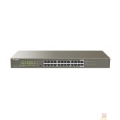 Сетевое оборудование IP-COM G1124P-24-250W Коммутатор PoE неуправляемый 24-Ports 10/100/1000 Base-T / 24-Ports PoE (PoE бюджет 225W)