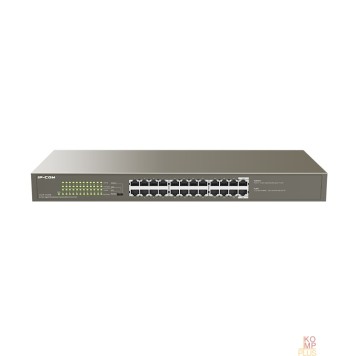 Сетевое оборудование IP-COM G1124P-24-250W Коммутатор PoE неуправляемый 24-Ports 10/100/1000 Base-T / 24-Ports PoE (PoE бюджет 225W)