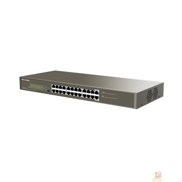 Сетевое оборудование IP-COM G1124P-24-250W Коммутатор PoE неуправляемый 24-Ports 10/100/1000 Base-T / 24-Ports PoE (PoE бюджет 225W)-1
