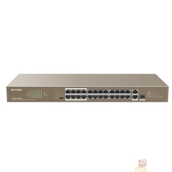 Сетевое оборудование IP-COM F1126P-24-250W Коммутатор PoE неуправляемый 26-Ports 10/100 Mbps Base-TX + 1-Port 1000 Base-X SFP / 24-Ports PoE (PoE бюджет 230W)