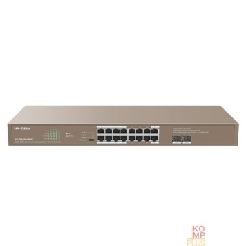 Сетевое оборудование IP-COM G1118P-16-250W Коммутатор PoE неуправляемый 16-Ports 10/100/1000 Base-T + 2-Port 1000 Base-X SFP  / 16-Ports PoE (PoE бюджет 230W)