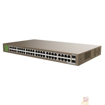 Сетевое оборудование IP-COM G1050F Коммутатор в стойку, 48*1Gbit RJ45, 2*SFP 1Gbit-2