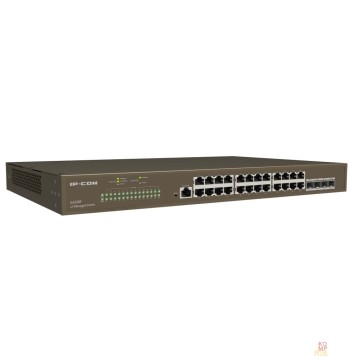 Сетевое оборудование IP-COM G3328F Коммутатор управляемый в стойку, 24*1Gbit RJ45, 4*SFP 1Gbit,  console port-1