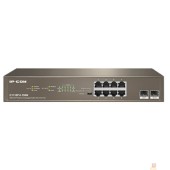 Сетевое оборудование IP-COM G1110P-8-150W Коммутатор PoE неуправляемый 10-Ports 10/100/1000 Base-T + 2-Ports 1000 Base-X SFP  / 8-Ports PoE (PoE бюджет 130W)