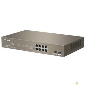 Сетевое оборудование IP-COM G1110P-8-150W Коммутатор PoE неуправляемый 10-Ports 10/100/1000 Base-T + 2-Ports 1000 Base-X SFP  / 8-Ports PoE (PoE бюджет 130W)-2