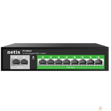 Сетевое оборудование Коммутатор Netis P110GC 10G 8PoE+ 100W неуправляемый-1