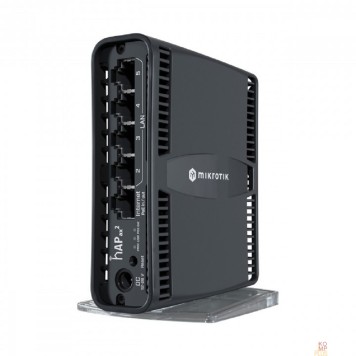 Сетевое оборудование MikroTik C52iG-5HaxD2HaxD-TC hAP ax2  Маршрутизатор WIFI6, 2.4+5Ghz, 5RJ45 1Gbit, 1 POE