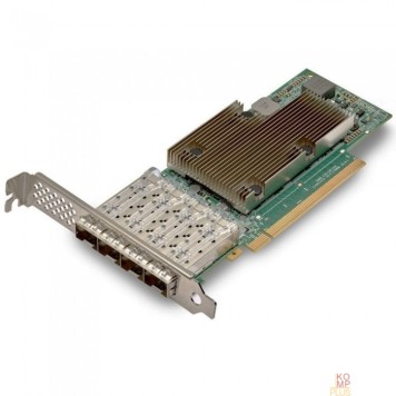 Сетевое оборудование Broadcom NetXtreme P425G (BCM957504-P425G) 4x25GbE (25/10GbE), PCIe 4.0 x16, SFP28, BCM57504, Ethernet Adapter, LP + FH brackets incl, BOX