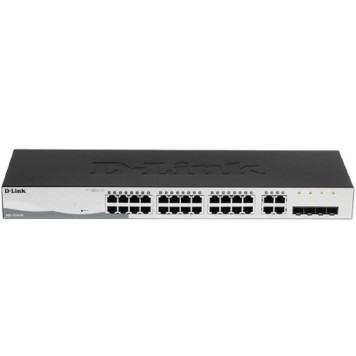 Сетевое оборудование D-Link DGS-1210-28/F3A Управляемый L2 коммутатор с 24 портами 10/100/1000Base-T и 4 комбо-портами 100/1000Base-T/SFP-1
