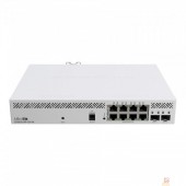 Сетевое оборудование MikroTik CSS610-8P-2S+IN PoE-коммутатор, 8х 1G RJ45, 2х SFP+, раздача PoE 140 Вт, SwitchOS Lite Сетевое оборудование MikroTik CSS610-8P-2S+IN PoE-коммутатор, 8х 1G RJ45, 2х SFP+, раздача PoE 140 Вт, SwitchOS Lite