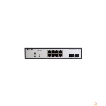 Сетевое оборудование ORIGO OS2210FP/120W/A1A Неуправляемый PoE-коммутатор 8x1000Base-T PoE+, 2x1000Base-X SFP, PoE-бюджет 120 Вт