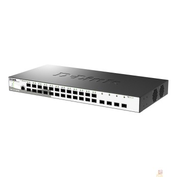Сетевое оборудование D-Link DGS-1210-28XS/ME/B2A Управляемый L2 коммутатор с 24 портами 100/1000Base-X SFP и 4 портами 10GBase-X SFP+-2