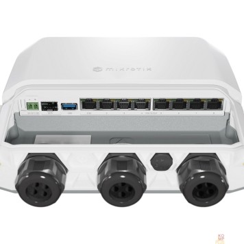 Сетевое оборудование MikroTik RB5009UPr+S+OUT Маршрутизатор Poe уличный, 7*1Gbit, 1*2.5Gbit RJ45, 1*SFP+-1
