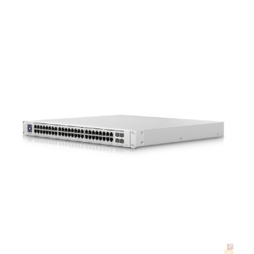 Сетевое оборудование UBIQUITI USW-Enterprise-48-PoE PoE-коммутатор в стойку, 48х 2.5G RJ45, 4х 10G SFP+, раздача 720 Вт