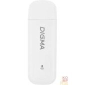 Сетевое оборудование Digma Dongle WiFi DW1960WH Модем 3G/4G USB Wi-Fi Firewall +Router внешний белый