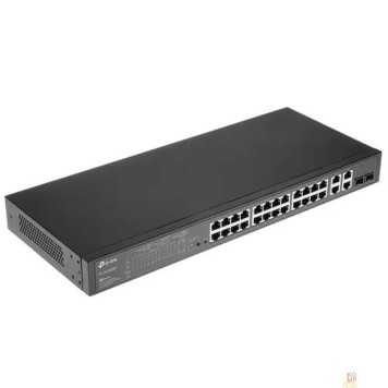 Сетевое оборудование TP-Link SL2428P Коммутатор JetStream Smart с 24 портами RJ45 10/100 Мбит/с, 4 гигабитными портами RJ45 и 2 комбинированными портами RJ45/SFP