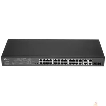 Сетевое оборудование TP-Link SL2428P Коммутатор JetStream Smart с 24 портами RJ45 10/100 Мбит/с, 4 гигабитными портами RJ45 и 2 комбинированными портами RJ45/SFP-1