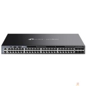 Сетевое оборудование TP-Link SG6654X Стекируемый управляемый коммутатор 3-го уровня Omada с 48 гигабитными портами и 6 портами SFP+