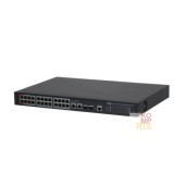 Коммутаторы DAHUA DH-S4228-24GT-360 28-портовый гигабитный управляемый коммутатор с PoE, уровень L2, 26xRJ45 1Gb, 2xSFP 1Gb, суммарно 360Вт, коммутация 56 Гбит/с, MAC-таблица 8К