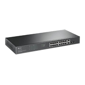 Сетевое оборудование TP-Link TL-SG1218MPE Коммутатор Easy Smart с 18 гигабитными портами (16 портов PoE+) и 2 комбинированными портами RJ45/SFP-1