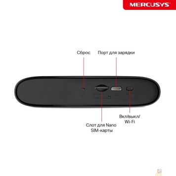 Mercusys Mercusys MT110 Портативный роутер с поддержкой Wi-Fi и 4G LTE-2