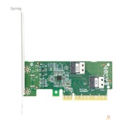 Сетевое оборудование Lr-Link LRNV9F12 PCIe x8 to Two SlimSAS SFF-8654 4i Adapter, Up to 2* PCIe 4.0 U.2 NVMe SSD, PCIe 4.0 x 8