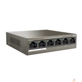Сетевое оборудование TENDA TEF1106P-4-63W Коммутатор настольный 6-Ports 10/100 Base-TX 4-Ports PoE(PoE бюджет 63W)