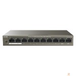Сетевое оборудование TENDA TEF1110P-8-63W Коммутатор настольный 10-Ports 10/100 Base-TX 8-Ports PoE(PoE бюджет 63W)