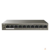 Сетевое оборудование TENDA TEF1110P-8-63W Коммутатор настольный 10-Ports 10/100 Base-TX 8-Ports PoE(PoE бюджет 63W)