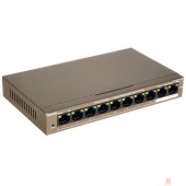 Сетевое оборудование TENDA TEF1110P-8-102W Коммутатор настольный 8-Ports 10/100 Base-TX + 2-Ports 10/100/1000 Base-TX 8-Ports PoE(PoE бюджет 99W)