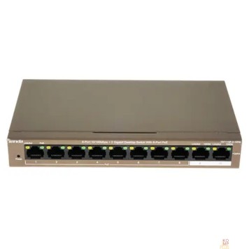 Сетевое оборудование TENDA TEF1110P-8-102W Коммутатор настольный 8-Ports 10/100 Base-TX + 2-Ports 10/100/1000 Base-TX 8-Ports PoE(PoE бюджет 99W)-1