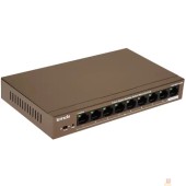 Сетевое оборудование TENDA TEG1109P-8-102W Коммутатор настольный 9-Ports 10/100/1000 Base-T 8-Ports PoE(PoE бюджет 92W)