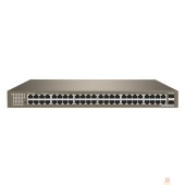 Сетевое оборудование TENDA TEG1050F Коммутатор в стойку 48-Ports 10/100/1000 Base-T + 2-Ports 1000 Base-X SFP
