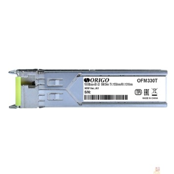 Сетевое оборудование ORIGO OFM330T/10KM/A1A WDM SFP-трансивер, 1000Base-BX-D (Simplex LC), TX: 1550нм, RX: 1310нм, одномод, до 10км