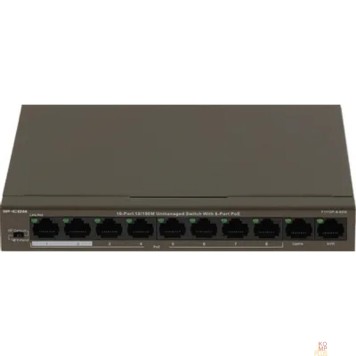 Сетевое оборудование IP-COM F1110P-8-63W Коммутатор PoE неуправляемый 10-Ports 10/100 Mbps Base-TX / 8-Ports PoE (PoE бюджет 58W)-1