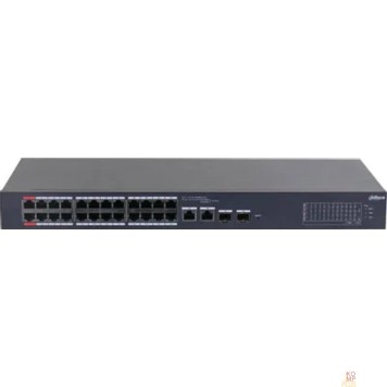 Коммутаторы DAHUA DH-CS4226-24ET-375 24-портовый PoE коммутатор облачный 24 RJ45 10/100Мбит/с (PoE/PoE+/Hi-PoE), 2 комбинированных SFP/RJ45 10/100/1000Мбит/с (uplink)-1