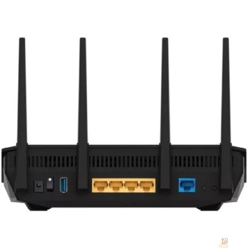 Сетевое оборудование Роутер беспроводной ASUS RT-AX5400 4 LAN, 1000 Мбит/с, 4 (802.11n), 5 (802.11ac), 6 (802.11ax), 1 x USB 3.2, 3G, 4G/LTE, IPv6 черный-1