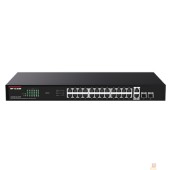 Сетевое оборудование IP-COM G1128P-24-250W Неуправляемый PoE коммутатор с 24 Гигабитными портами PoE и 2 SFP портами
