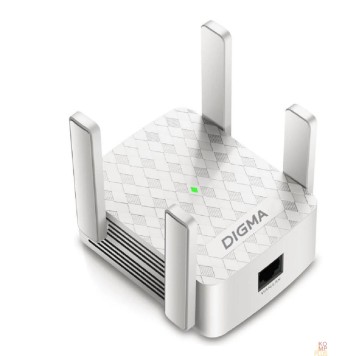 Сетевое оборудование Digma D-WR310 (D-WR310V2) Повторитель беспроводного сигнала N300 Wi-Fi белый
