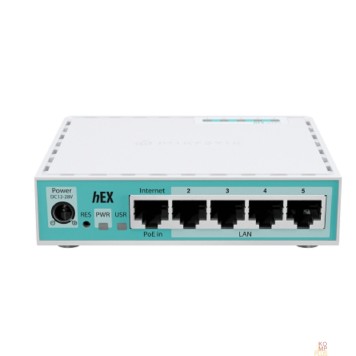Сетевое оборудование MikroTik E50UG hEX Refresh Маршрутизатор  5*1Gbit RJ45, 512MB RAM, Dual-core CPU, USB-1