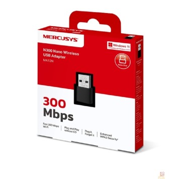 Mercusys Mercusys MA12N Сверхкомпактный USB-адаптер с поддержкой Wi-Fi N300-2