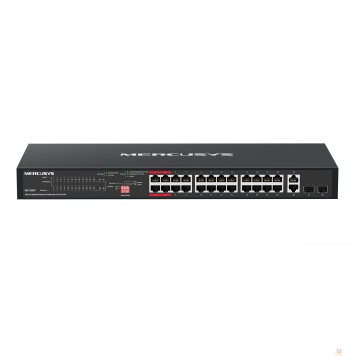 Mercusys Mercusys MS128GP 28-портовый гигабитный монтируемый в стойку коммутатор с 24 портами PoE+